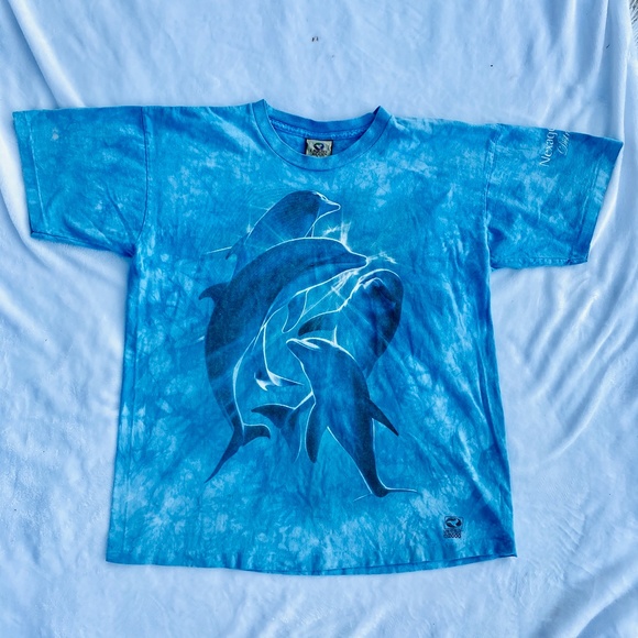 Shirts | Vtg Liquid Blue Dolphin Shirt 